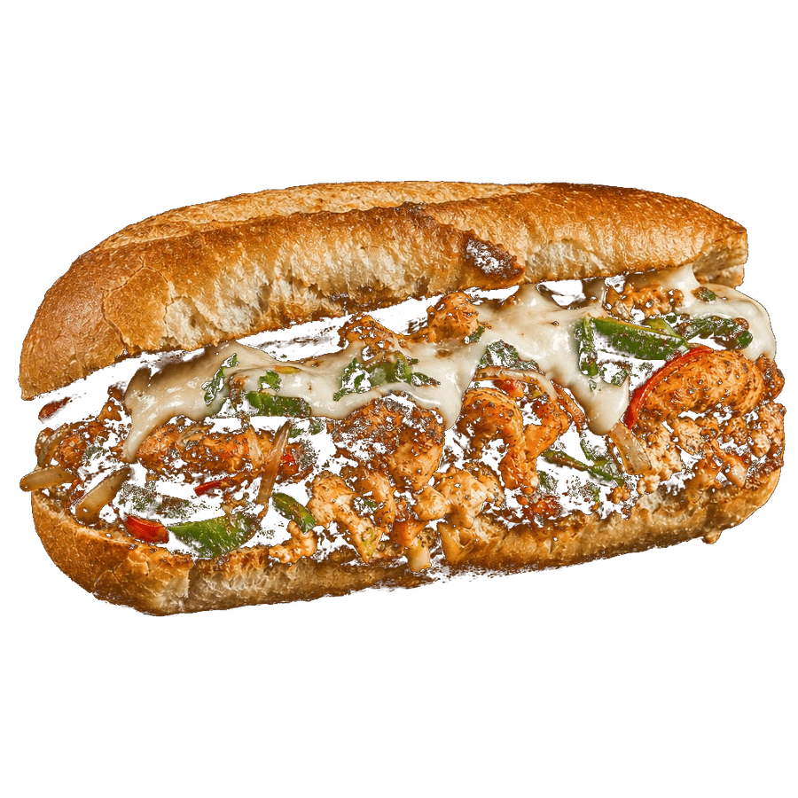 Blackened Salmon Cheesesteak